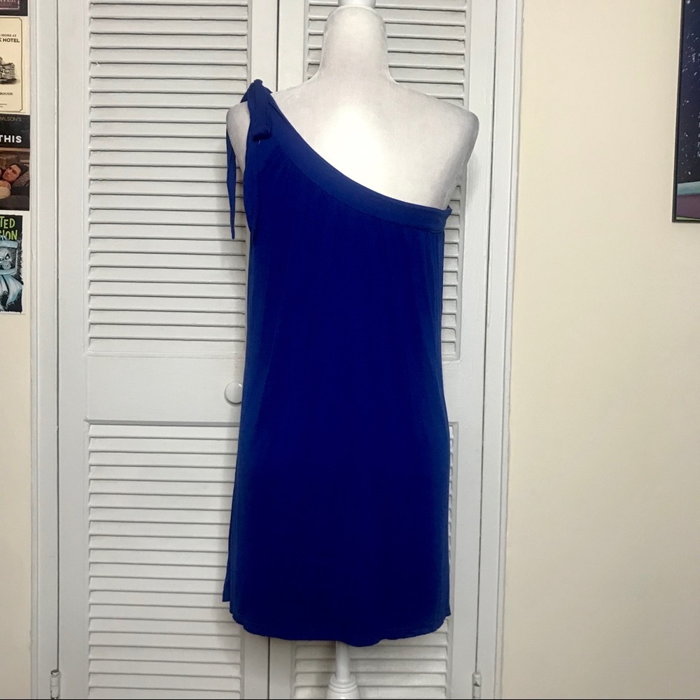 NWT Forever 21 Asymmetrical Blue Tunic Dress - Picture 4 of 4